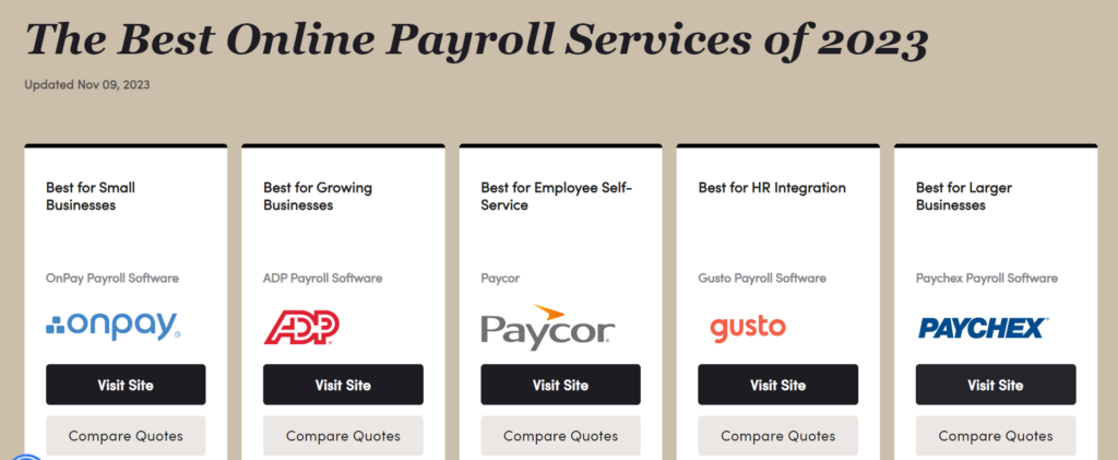 Paycheck payroll websites