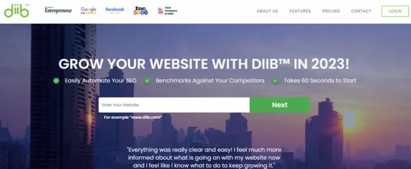 DIIB SEO tool