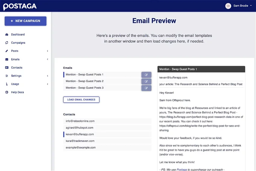 Postaga SEO tool