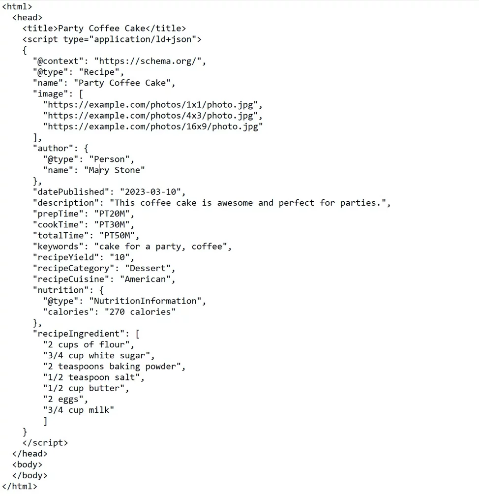 HTML codebase Party Coffee