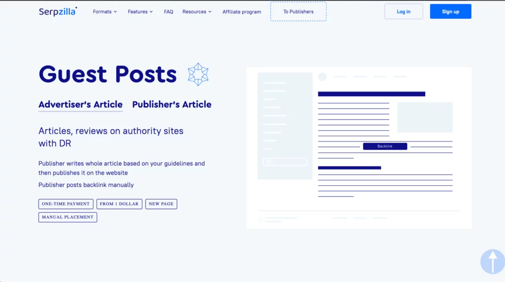 Serpzilla guest posting platform Picture on guest posts
