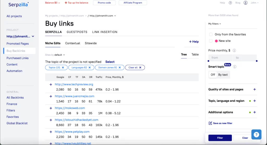 Serpzilla link building tool Serpzilla link building tool