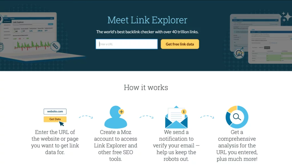 Moz link explorer Moz link explorer