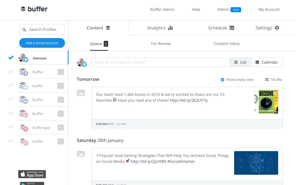 Buffer SEO tool